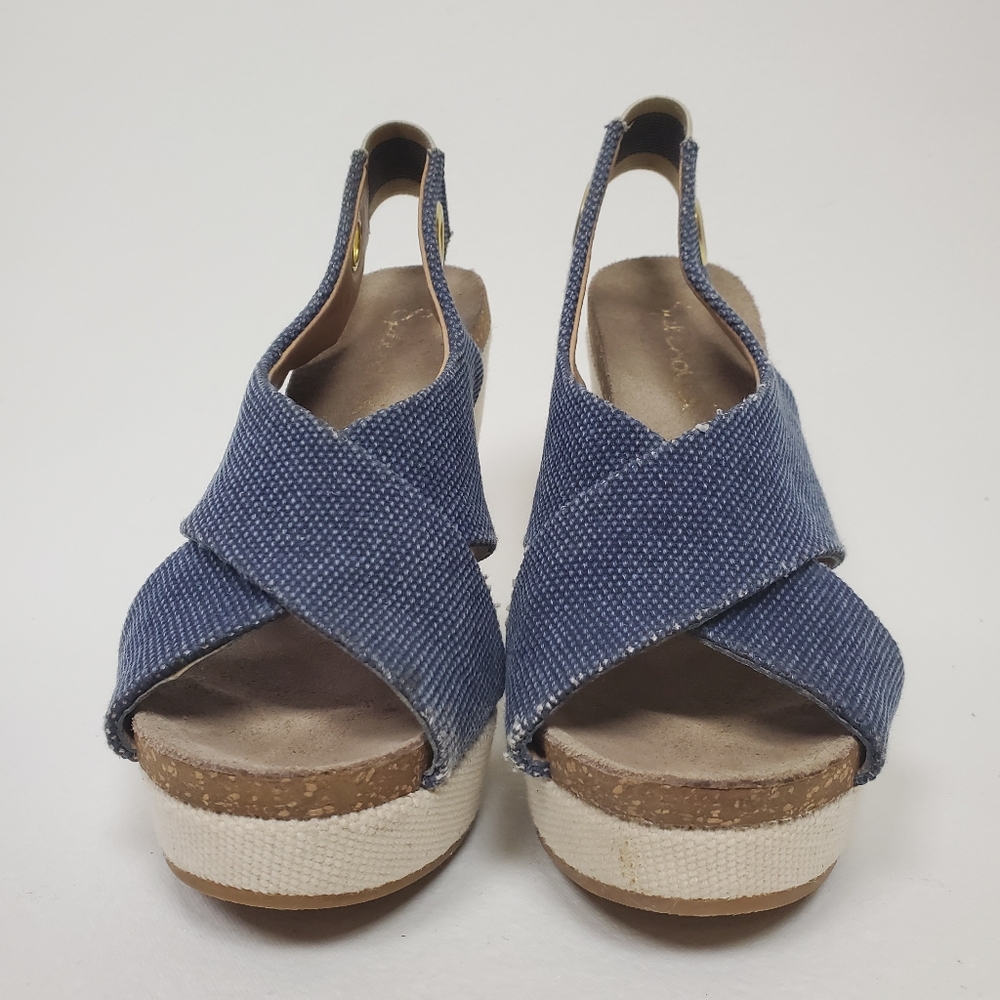 🤪FREE W/purchase! Anthro Splendid canvas wedges - Picture 4 of 8